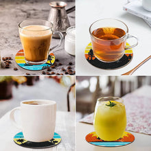 Load image into Gallery viewer, 6/8 Pcs Acrylic Summer Beach Diamond Painting Coasters with Holder Cork Pads