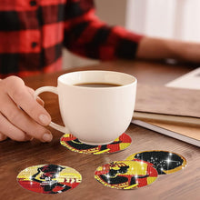 Load image into Gallery viewer, 6/8 Pcs Acrylic Summer Beach Diamond Painting Coasters with Holder Cork Pads