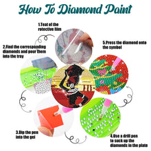 Load image into Gallery viewer, 6/8 Pcs Acrylic Summer Beach Diamond Painting Coasters with Holder Cork Pads