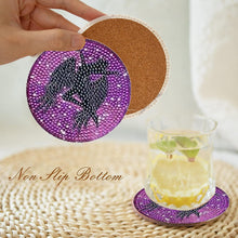 Load image into Gallery viewer, 6/8 Pcs Acrylic Summer Beach Diamond Painting Coasters with Holder Cork Pads