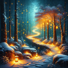 Load image into Gallery viewer, Diamond Painting - Full Round - Candlelight Forest (30*30CM)