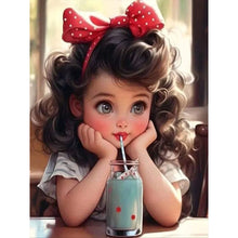 Load image into Gallery viewer, Diamond Painting - Full Round - sweet girl (30*40CM)