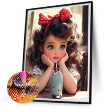 Load image into Gallery viewer, Diamond Painting - Full Round - sweet girl (30*40CM)