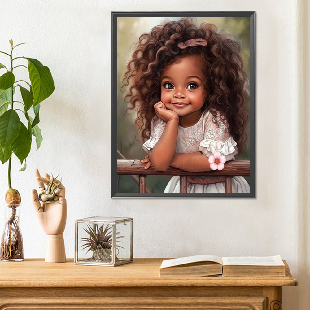 Diamond Painting - Full Round - sweet girl (30*40CM)