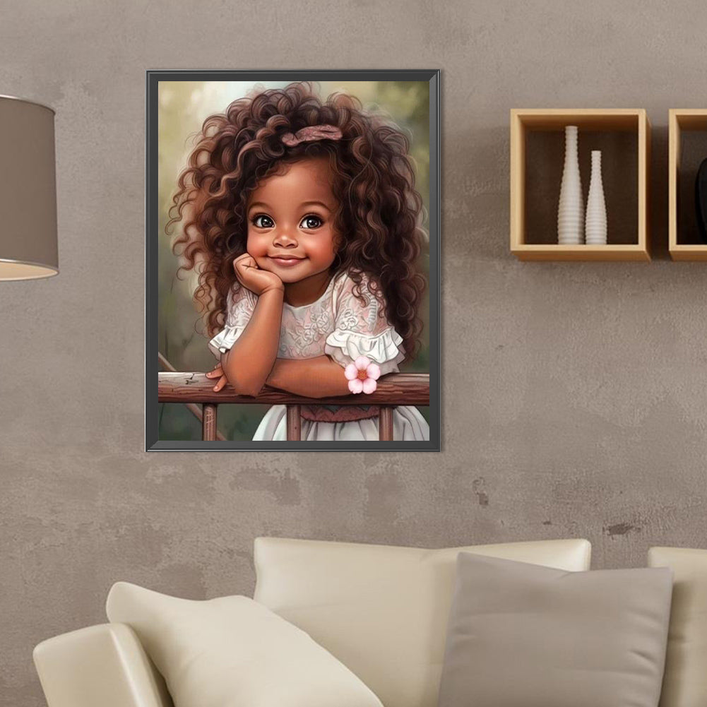 Diamond Painting - Full Round - sweet girl (30*40CM)
