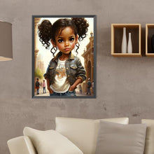 Load image into Gallery viewer, Diamond Painting - Full Round - sweet girl (30*40CM)