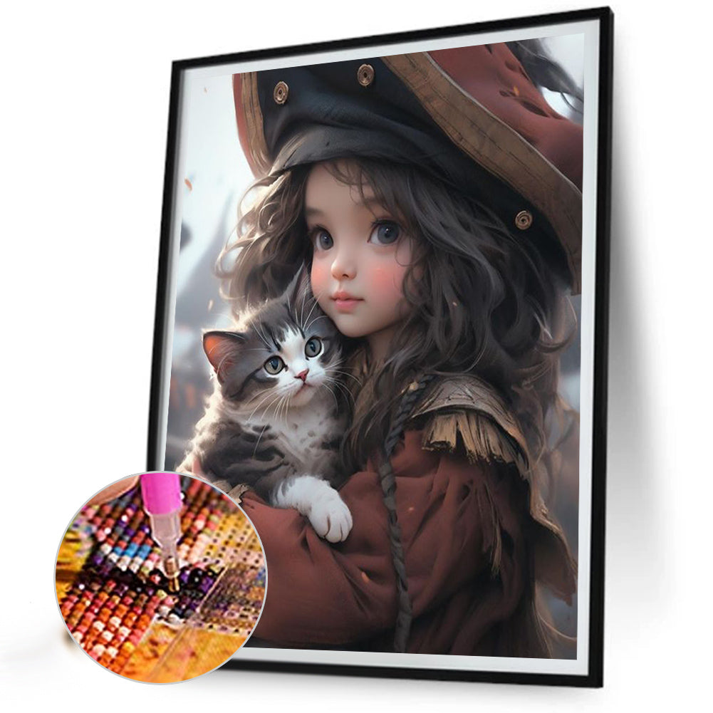 Diamond Painting - Full Round - sweet girl (40*50CM)