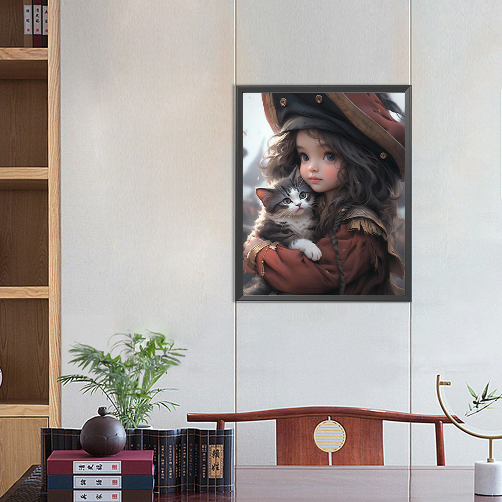 Diamond Painting - Full Round - sweet girl (40*50CM)