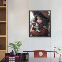 Load image into Gallery viewer, Diamond Painting - Full Round - sweet girl (40*50CM)