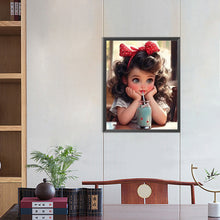Load image into Gallery viewer, Diamond Painting - Full Round - sweet girl (40*50CM)