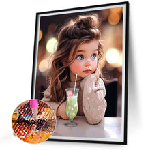 Load image into Gallery viewer, Diamond Painting - Full Round - sweet girl (40*50CM)
