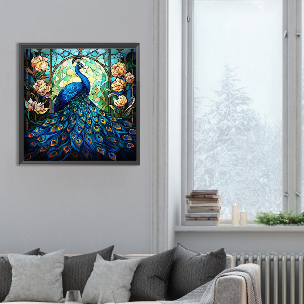 Diamond Painting - Full Round - Peacock (30*30CM)