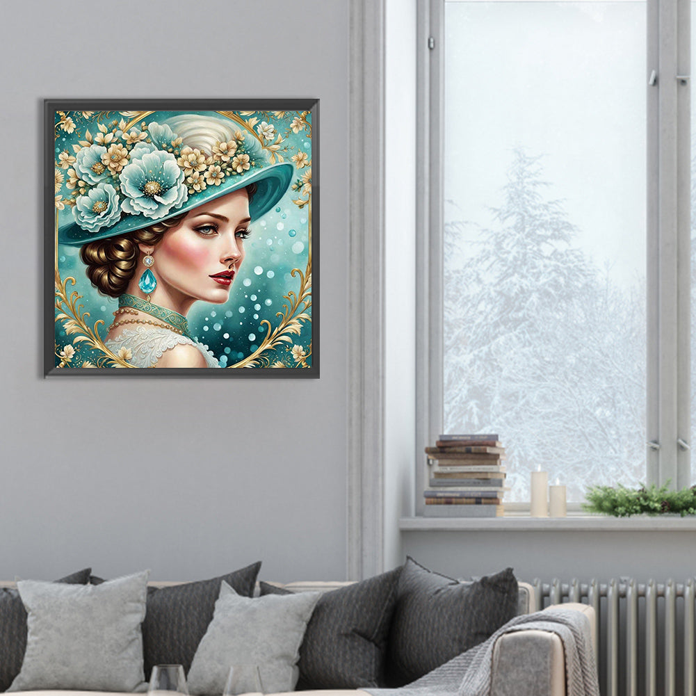 Diamond Painting - Full Round - noble lady (30*30CM)
