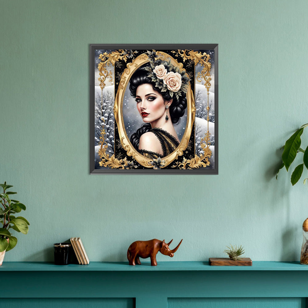 Diamond Painting - Full Round - noble lady (30*30CM)