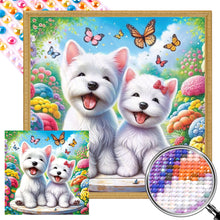 Load image into Gallery viewer, AB Diamond Painting - Full Round - Happy dogs (30*30CM)