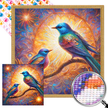 Load image into Gallery viewer, AB Diamond Painting - Full Round - two little birds (30*30CM)