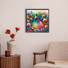 Load image into Gallery viewer, AB Diamond Painting - Full Round - Fairy Tale¡¤Girl and Flowers (30*30CM)