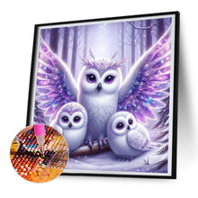 Load image into Gallery viewer, Diamond Painting - Full Round - shiny owl (30*30CM)