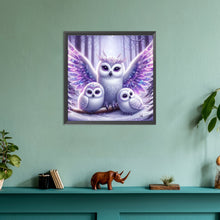 Load image into Gallery viewer, Diamond Painting - Full Round - shiny owl (30*30CM)