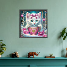 Load image into Gallery viewer, Diamond Painting - Full Round - teacup cat (30*30CM)