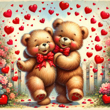 Load image into Gallery viewer, Diamond Painting - Full Round - Rose Care Bear (30*30CM)