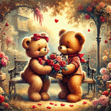 Load image into Gallery viewer, Diamond Painting - Full Round - Rose Care Bear (30*30CM)