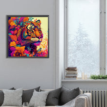 Load image into Gallery viewer, Diamond Painting - Full Round - colorful tiger (30*30CM)