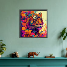 Load image into Gallery viewer, Diamond Painting - Full Round - colorful tiger (30*30CM)