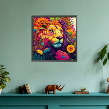 Load image into Gallery viewer, Diamond Painting - Full Round - colorful lion (30*30CM)
