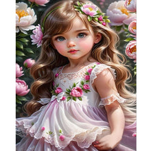 Load image into Gallery viewer, Diamond Painting - Full Round - sweet girl (40*50CM)