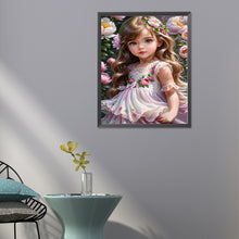 Load image into Gallery viewer, Diamond Painting - Full Round - sweet girl (40*50CM)