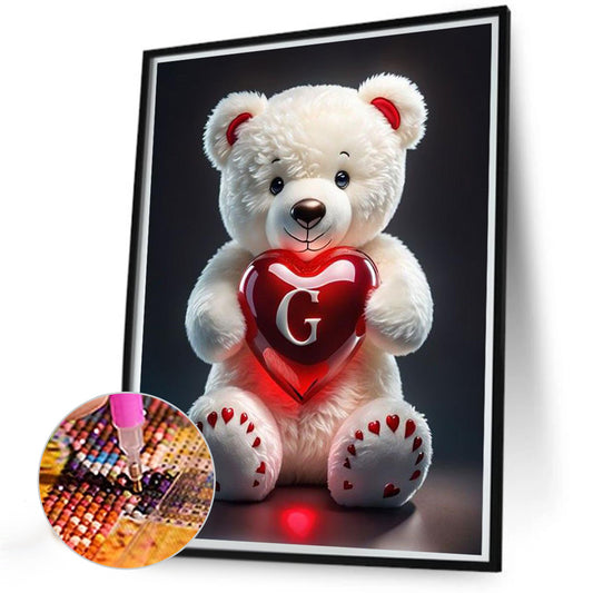 Diamond Painting - Full Round - Love letter bear G (35*45CM)