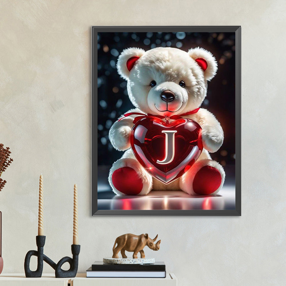 Diamond Painting - Full Round - Love Letter Bear J (35*45CM)