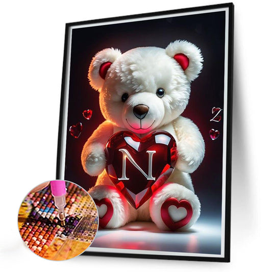 Diamond Painting - Full Round - Love Letter Bear N (35*45CM)