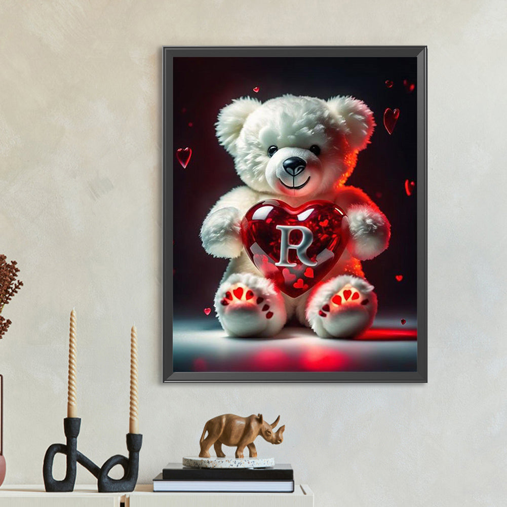 Diamond Painting - Full Round - Love Letter Bear R (35*45CM)