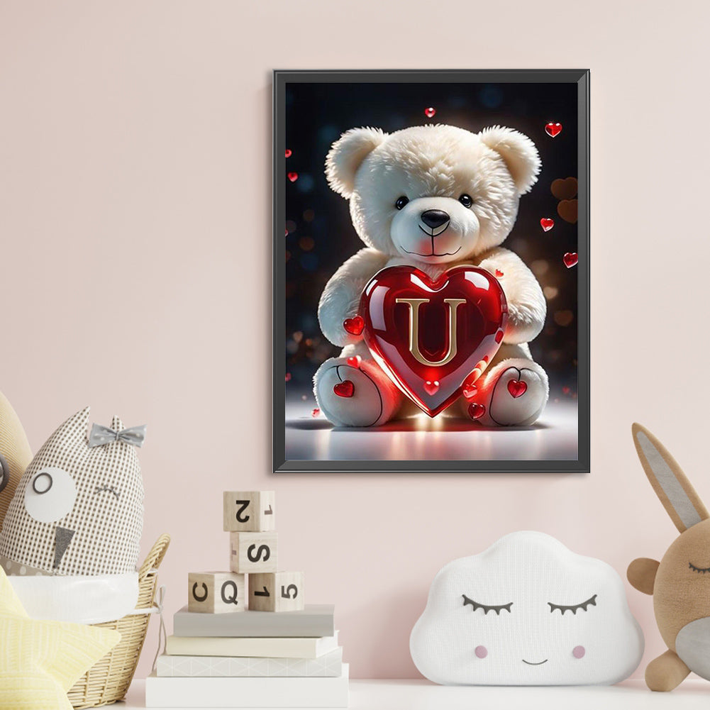 Diamond Painting - Full Round - Love Letter Bear U (35*45CM)