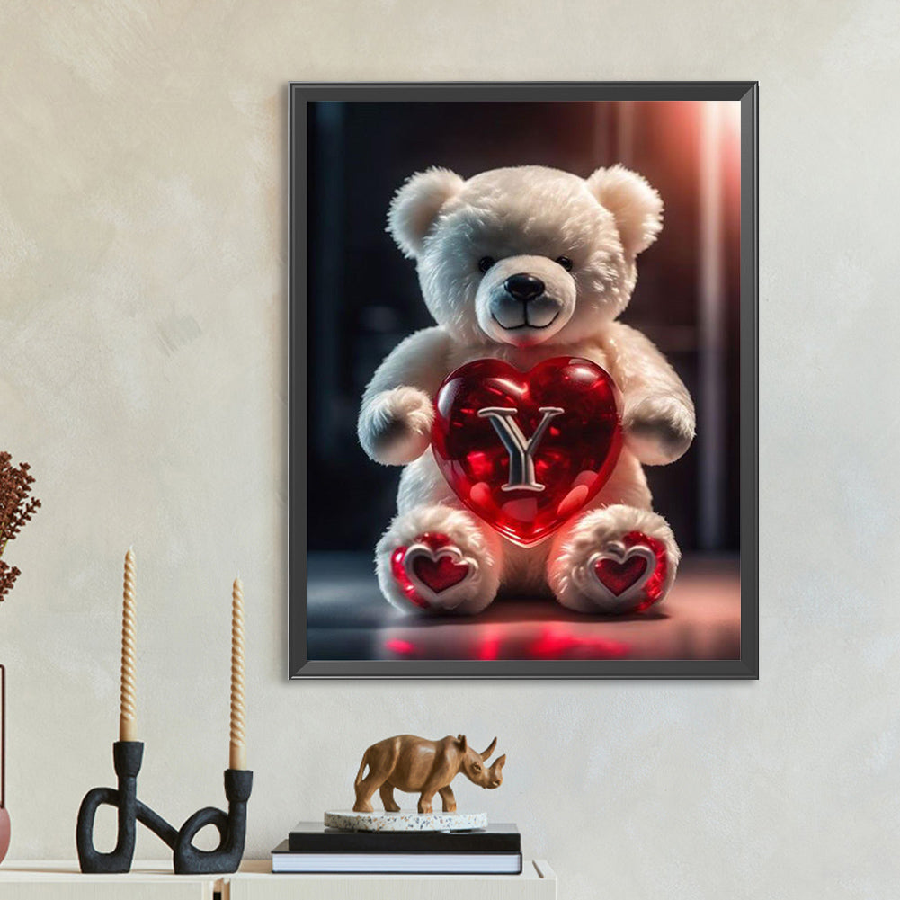 Diamond Painting - Full Round - Love Letter Bear Y (35*45CM)
