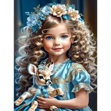 Load image into Gallery viewer, Diamond Painting - Full Round - sweet girl (30*40CM)