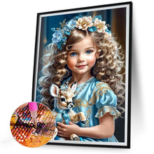 Load image into Gallery viewer, Diamond Painting - Full Round - sweet girl (30*40CM)