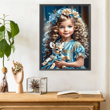 Load image into Gallery viewer, Diamond Painting - Full Round - sweet girl (30*40CM)