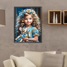 Load image into Gallery viewer, Diamond Painting - Full Round - sweet girl (30*40CM)