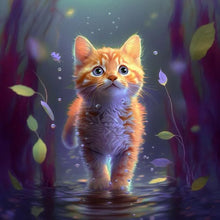 Load image into Gallery viewer, Diamond Painting - Full Round - cat (30*30CM)