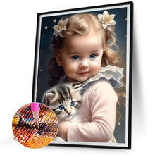 Load image into Gallery viewer, Diamond Painting - Full Round - sweet girl (40*50CM)