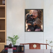 Load image into Gallery viewer, Diamond Painting - Full Round - sweet girl (40*50CM)