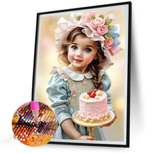 Load image into Gallery viewer, Diamond Painting - Full Round - sweet girl (40*50CM)