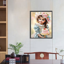 Load image into Gallery viewer, Diamond Painting - Full Round - sweet girl (40*50CM)