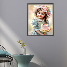 Load image into Gallery viewer, Diamond Painting - Full Round - sweet girl (40*50CM)