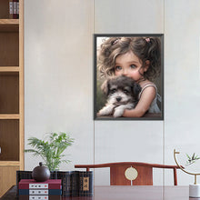 Load image into Gallery viewer, Diamond Painting - Full Round - sweet girl (40*50CM)
