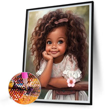 Load image into Gallery viewer, Diamond Painting - Full Round - sweet girl (40*50CM)