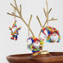 Load image into Gallery viewer, 5 Pcs Double Sided Diamond Painting Keychain for Beginners Adults (Garden Gnome)